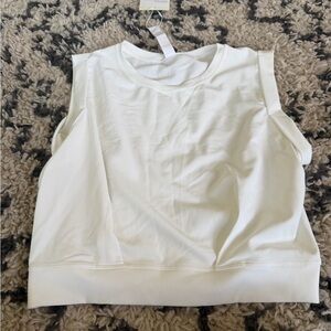 HALARA White Muscle Tee for Women